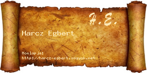 Harcz Egbert névjegykártya